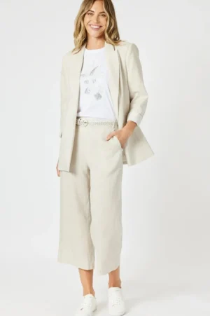Gordon Smith PANTS|Lino Wide Leg Pant | Natural