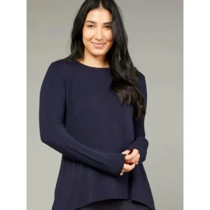 Tani Australia TEES & TOPS & SHIRTS|Long Sleeve Swing Top | French Navy