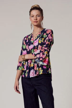 Loobie's Story TEES & TOPS & SHIRTS|Loobie's Story Cin Cin Top | Indigo Multi