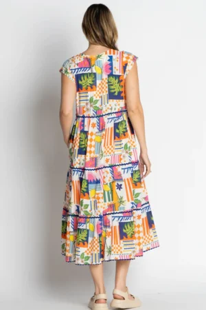 Lula Life DRESSES|Lyra Tiered Midi | Print