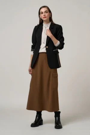 Madly Sweetly SKIRTS|Cipher Skirt | Cocoa