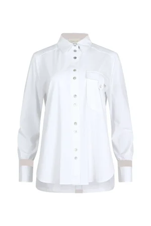 Madly Sweetly TEES & TOPS & SHIRTS|Mixed Media Shirt | White