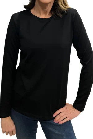 Maglia TEES & TOPS & SHIRTS|Merino Crew | Black