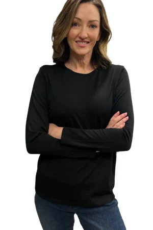 Maglia TEES & TOPS & SHIRTS|Merino Crew | Black