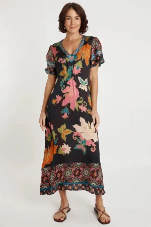 Lula Soul DRESSES|Marquis Midi Dress | Black