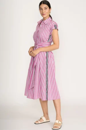 Foil DRESSES|Masterclass Dress | Lipstick Stripe