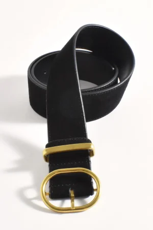 Adorne ACCESSORIES|Metal Buckle Belt | Black