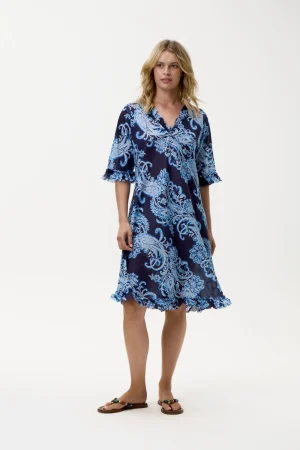 Oneseason DRESSES|Middy Indi Dress | Barbuda Navy