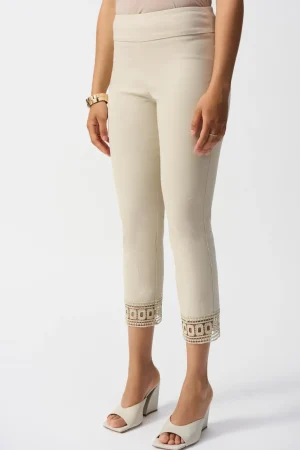 Joseph Ribkoff PANTS|Millenium Crop Pull On Pant | Moonstone