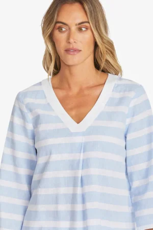 PingPong TEES & TOPS & SHIRTS|Miranda Top | Baby Blue