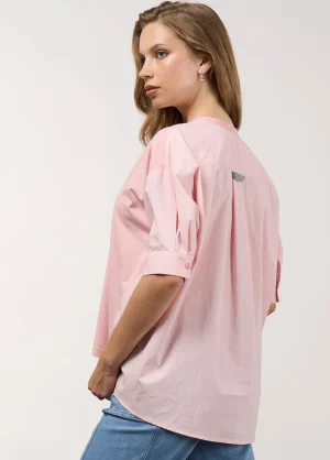 Madly Sweetly TEES & TOPS & SHIRTS|Mixed Media Top | Blush