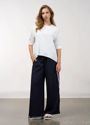 Madly Sweetly TEES & TOPS & SHIRTS|Mixed Media Top | White