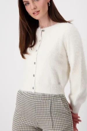 Monari COATS & JACKETS|Fleecy Cardigan | Sandshell