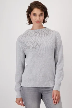 Monari JUMPERS & KNITWEAR|Pullover | Chrome Melange