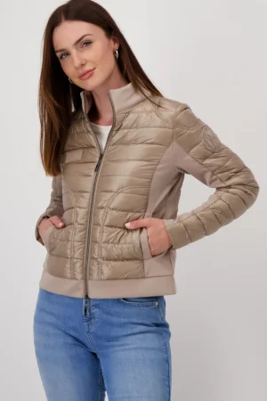 Monari COATS & JACKETS|Quilted Jacket | Milk Chocolate
