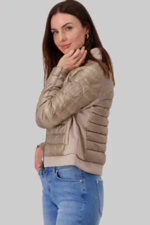 Monari COATS & JACKETS|Quilted Jacket | Milk Chocolate