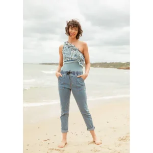 New London Jeans PANTS|New London HOPE Roll Cuff Jogger | Light Wash