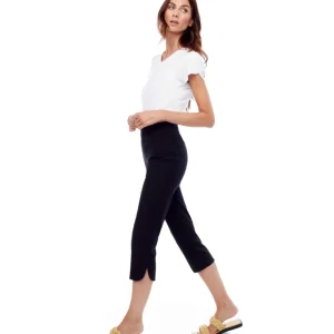 Up! Pants PANTS|Petal-Slit Cropped Pant | Black