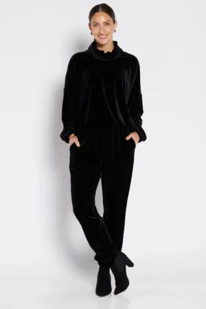 Philosophy TEES & TOPS & SHIRTS|Willa Velvet Top | Black