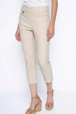 Picadilly PANTS|Cuffed Capri | Sand