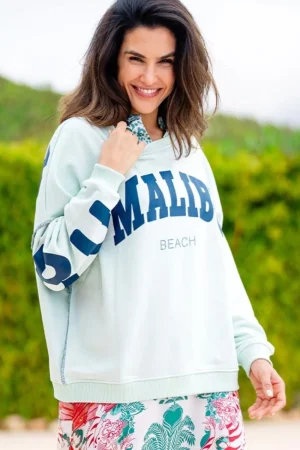 Miss Goodlife JUMPERS & KNITWEAR|Round Neck Sweatshirt | Malibu Beach