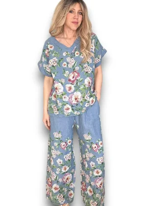 Shop 12 Bendigo TEES & TOPS & SHIRTS|Ruby Blossom Top | Petrol