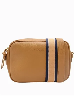 Zjoosh ACCESSORIES|Ruby Sports Cross Body Bag | Tan
