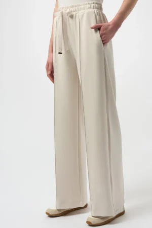 Joseph Ribkoff PANTS|Scuba Jersey Wide Leg Pull-On Pants | Birch