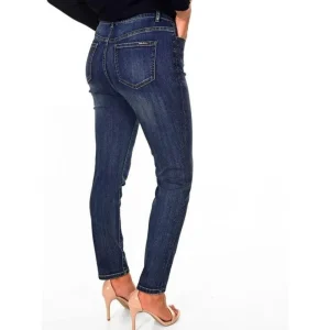 Frank Lyman PANTS|Sequin Detail Jean | Dark Blue