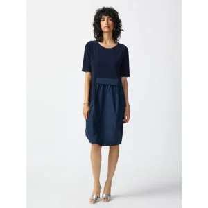 Joseph Ribkoff DRESSES|Silky Knit Cocoon Dress | Midnight Blue