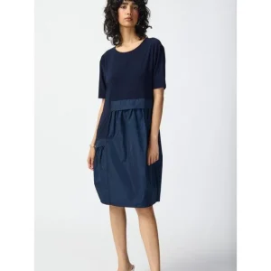 Joseph Ribkoff DRESSES|Silky Knit Cocoon Dress | Midnight Blue
