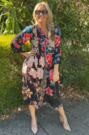 Silvermaple Collection DRESSES|Erin V-Neck Dress | Indigo Dahlia