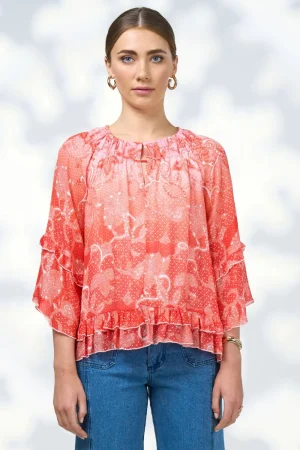 Loobie's Story TEES & TOPS & SHIRTS|Stevie Blouse | Orange