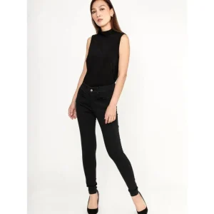 Frank Lyman PANTS|Straight Leg Jean | Black