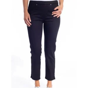 Cafe Latte PANTS|JEANS|Stretch Pull-On 7/8 Jean | Black