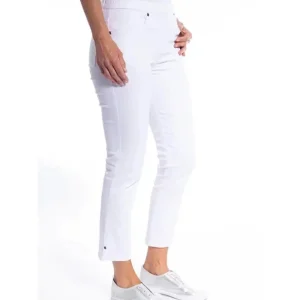 Cafe Latte PANTS|JEANS|Stretch Pull-On 7/8 Jean | White