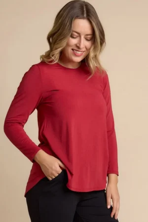 Tani Australia TEES & TOPS & SHIRTS|Cara Long Sleeve | Sage Marle