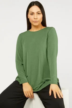 Tani Australia TEES & TOPS & SHIRTS|Cara Long Sleeve | Sage Marle