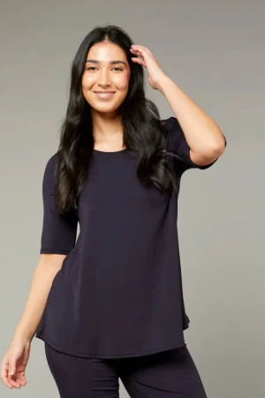 Tani Australia TEES & TOPS & SHIRTS|Tani Elbow Swing Tee | French Ink