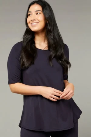 Tani Australia TEES & TOPS & SHIRTS|Tani Elbow Swing Tee | French Ink