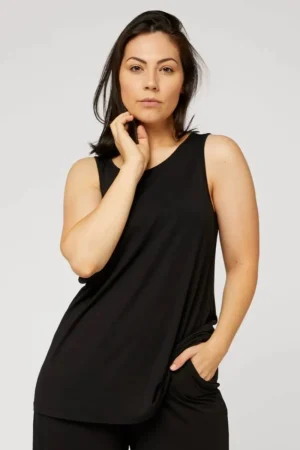 Tani Australia TEES & TOPS & SHIRTS|Tani Grace Swing Tank | Black