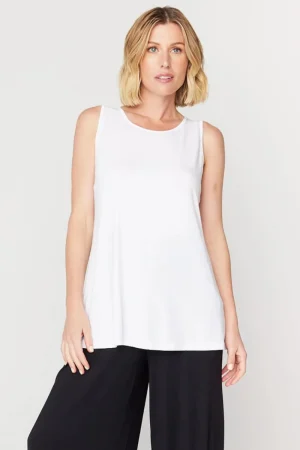 Tani Australia TEES & TOPS & SHIRTS|Tani Grace Swing Tank | White