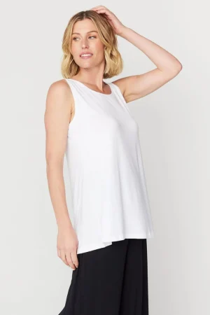 Tani Australia TEES & TOPS & SHIRTS|Tani Grace Swing Tank | White