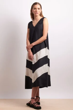 Neris DRESSES|The Mixer Dress | Black/Sesame