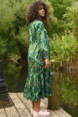 Coop By Trelise Cooper DRESSES|Tier She Goes Dress | Green/Blue