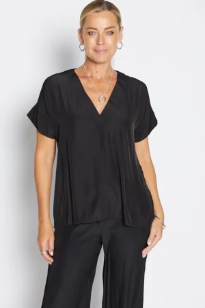 Philosophy TEES & TOPS & SHIRTS|Tulsa V-Neck Top | Black