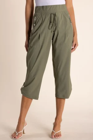 Two T's PANTS|Two T's Capri Cargo | Khaki