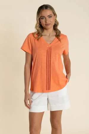 Two T's TEES & TOPS & SHIRTS|Two T's Vertical Stripe Tee | Tangello