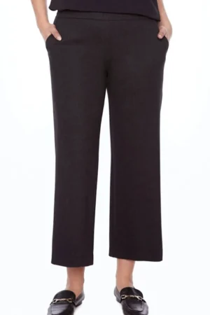 Up! Pants PANTS|Solid Ponte Gaucho Pant | Black
