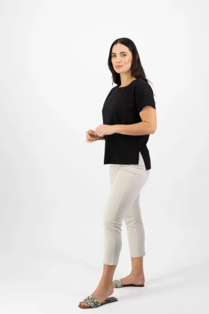 Vassalli TEES & TOPS & SHIRTS|Drop Sleeve Top | Ink